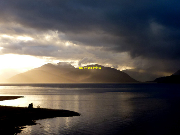 Photo 6"x4" Loch Linnhe storm North Ballachulish c2010