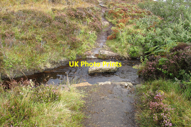 Photo 6"x4" Small ford on footpath to the maidens Greep c2010