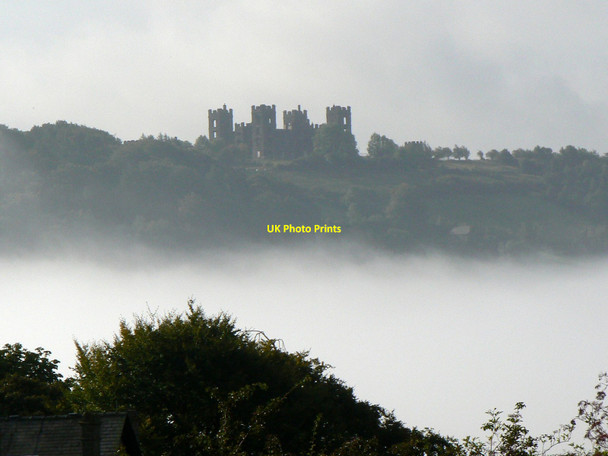 Photo 6"x4" Riber Castle in morning mist Matlock c2010