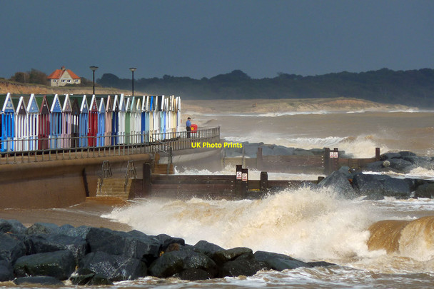 Photo 6"x4" Stormy Seas, Southwold, Suffolk Southwold c2010