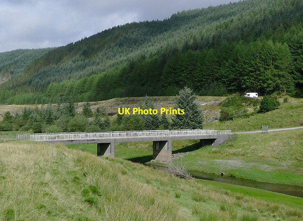 Photo 6"x4" Bridge over the Afon Tywi and Llyn Brianne, Powys Bryn Mawr\/SN7953 c2010