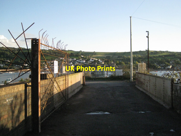 Photo 6"x4" Bridge over the railway to a boatyard, Teignmouth Teignmouth c2010