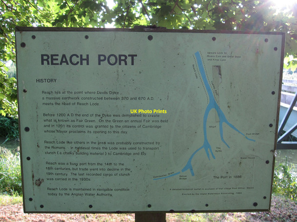 Photo 6"x4" Reach Port information board Reach\/TL5666 c2010