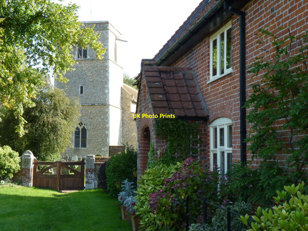 Photo 6"x4" All Saints church Weston Longville c2010