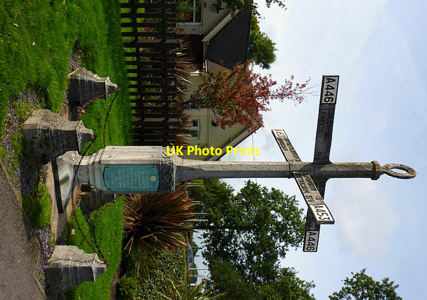 Photo 6"x4" Bassetts Pole memorial Carroway Head c2010