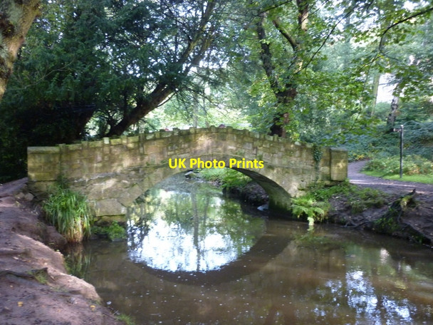 Photo 6"x4" A stone footbridge in Meanwood Park, Leeds Weetwood c2010