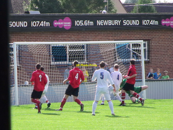 Photo 6"x4" FA Cup match, Bulpit Lane,Hungerford Town Football Club Hungerford\/SU3368 c2010