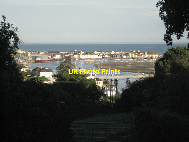 Photo 6"x4" Teignmouth Harbour from The Lea Teignmouth c2010