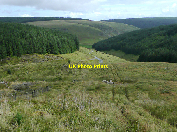 Photo 6"x4" Cwm Gerwyn moorland, Ceredigion Nant y Gerwyn c2010