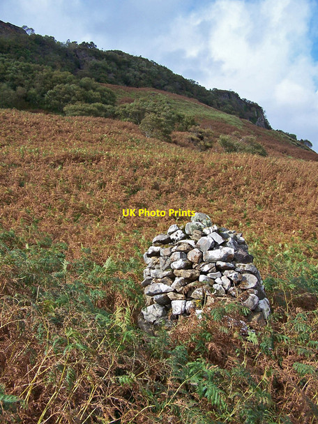 Photo 6"x4" Cairn below Beinn na' Leac Eyre c2010