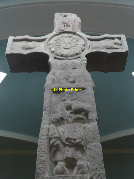 Photo 6"x4" The head of Ruthwell Cross (north side) Clarencefield c2010