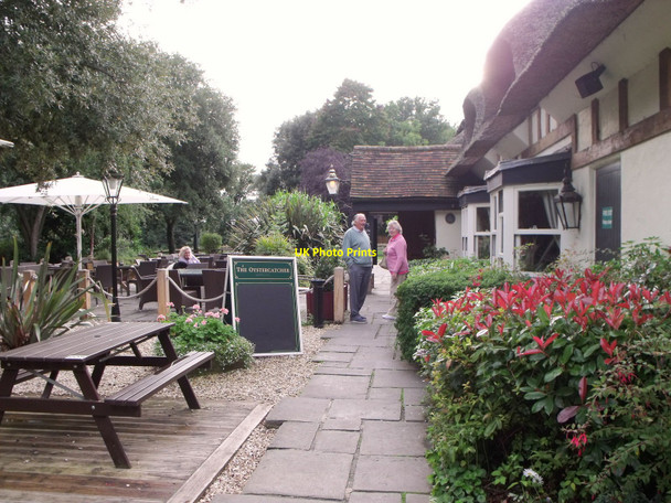 Photo 6"x4" The Oystercatcher pub garden, Climping, West Sussex Brookpits c2010