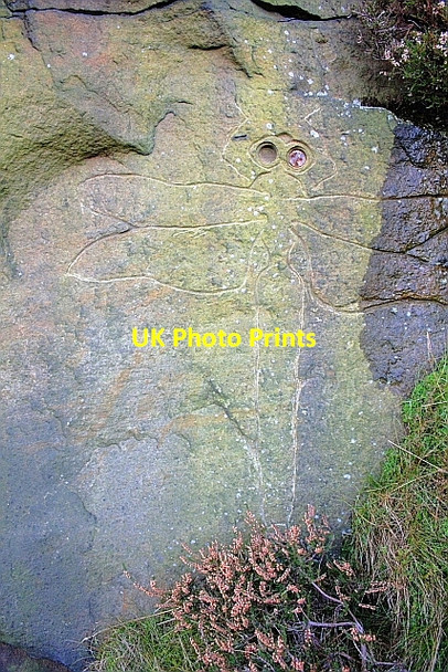 Photo 6"x4" Rock Carving Urra c2010