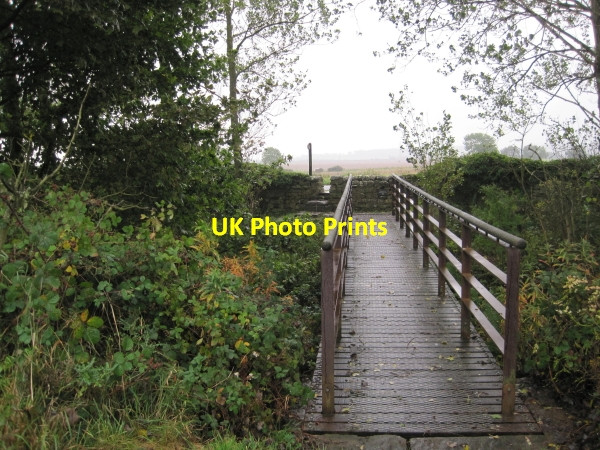 Photo 6"x4" Footbridge on Hadrian's Wall Footpath Halton Shields c2010