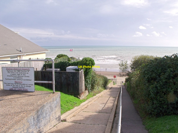 Photo 6"x4" Access ramp to sea, Bexhill Bexhill c2010