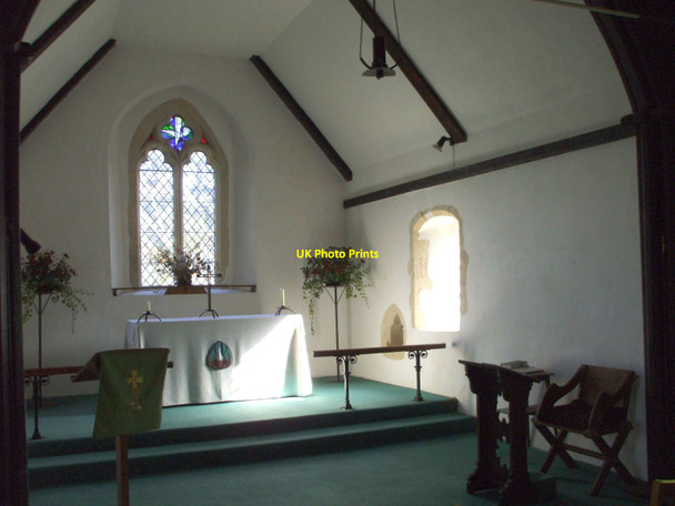 Photo 6"x4" Interior of Earnley Church, West Sussex Earnley c2007