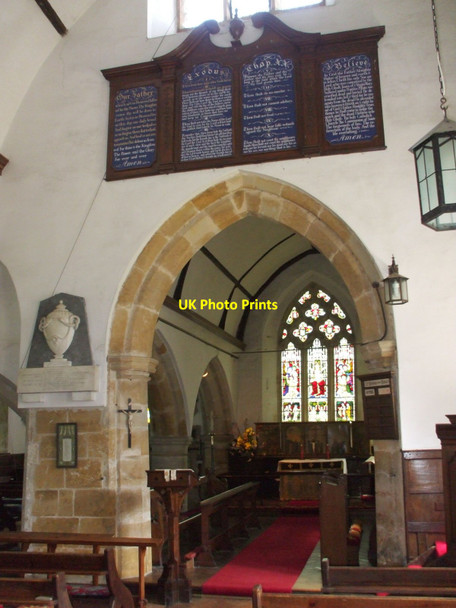 Photo 6"x4" Interior of St. Thomas Becket, Brightling, East Sussex Brightling c2008