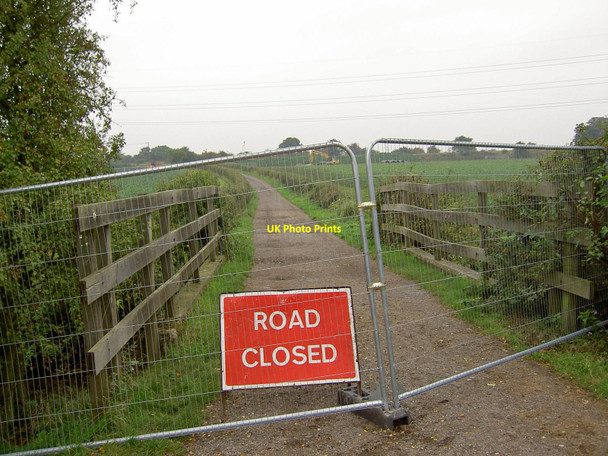 Photo 6"x4" Road (well bridleway) closed Gorsethorpe c2010