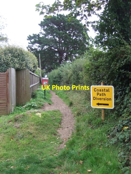 Photo 6"x4" Inland diversion of coastal path Bembridge c2010