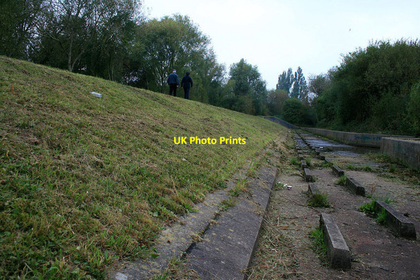 Photo 6"x4" The floodbank is mown Long Eaton c2010