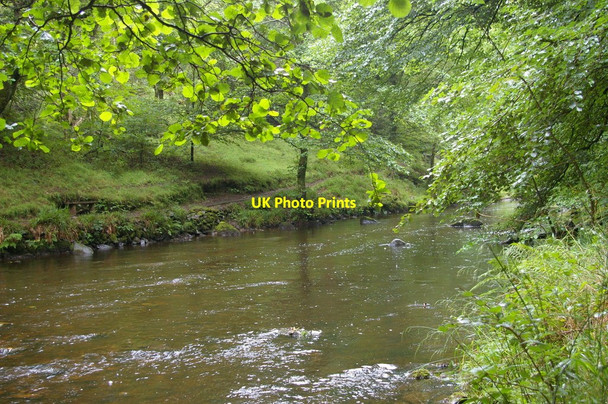 Photo 6"x4" East Lyn River at Ash Bridge Wilsham c2010