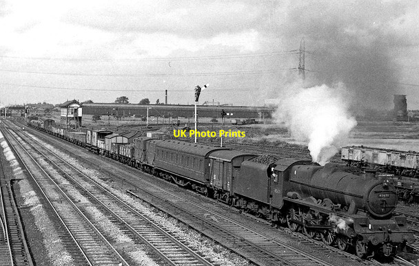 Photo 6"x4" Farington Junction, with Up WCML freight Leyland c1962