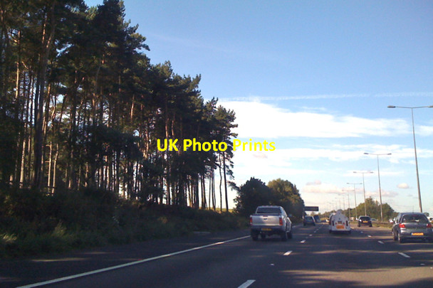 Photo 6"x4" M6 North nearing Keele services Seabridge c2010