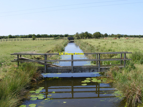 Photo 6"x4" Drainage dike near Haddiscoe station St Olaves c2010