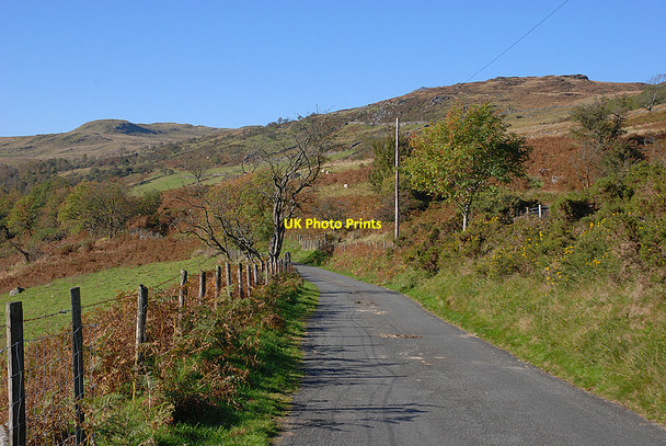 Photo 6"x4" Mountain road east of Buarthmeini Dolhendre c2010