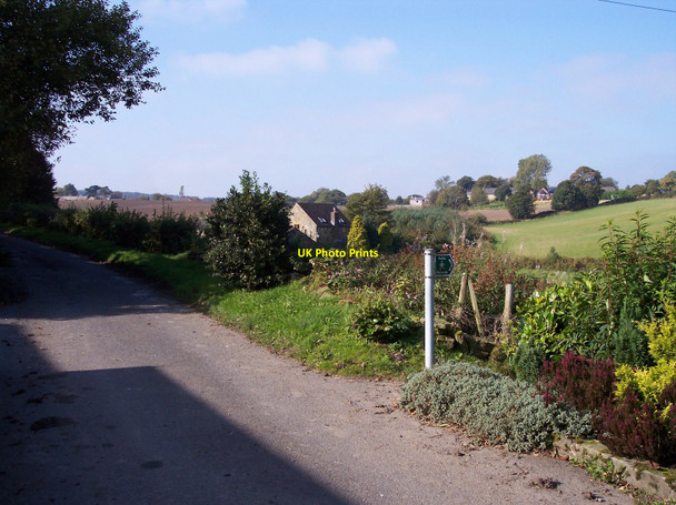 Photo 6"x4" Public footpath sign at Walthew Green Bank Top\/SD5107 c2010