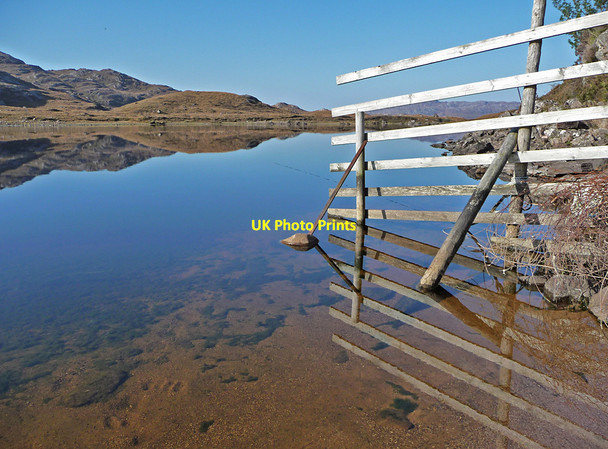 Photo 6"x4" Fence at Loch Damph Rechullin c2010