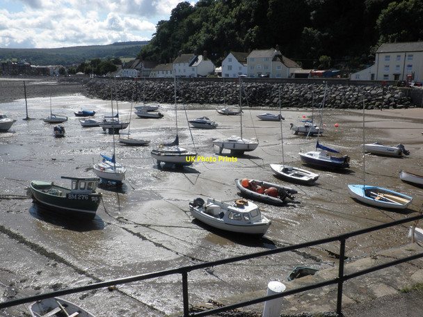 Photo 6"x4" Minehead harbour, at low tide Minehead c2010