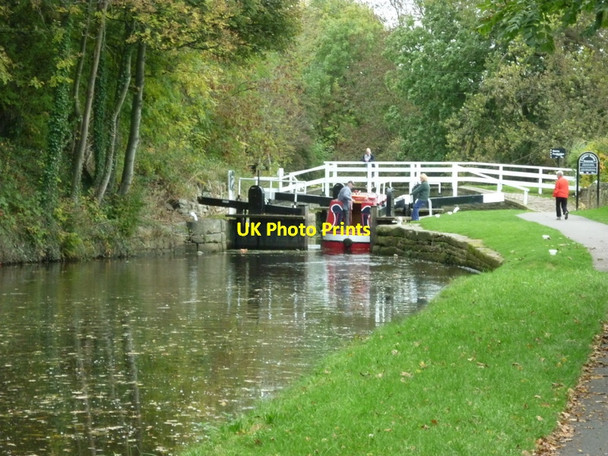 Photo 6"x4" Ganny Lock on the Calder & Hebble Brighouse\/SE1423 c2010