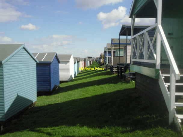 Photo 6"x4" Beach huts at Tankerton Whitstable c2010