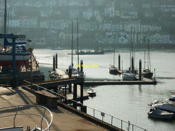 Photo 6"x4" Pontoons at Kingswear on the River Dart Dartmouth c2010