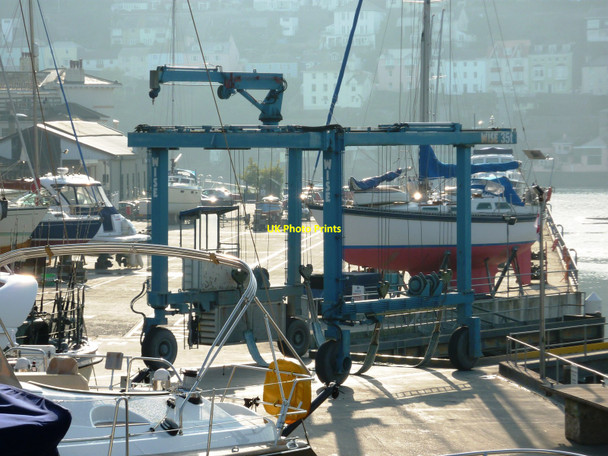 Photo 6"x4" Crane at Kingswear Dartmouth c2010