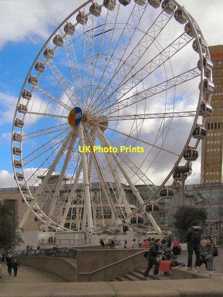 Photo 6"x4" The Manchester Wheel, Exchange Square Manchester c2010