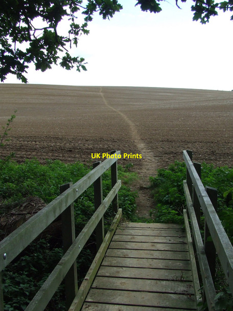 Photo 6"x4" Footpath And Bridge Hadleigh\/TM0242 c2010