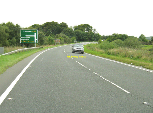 Photo 6"x4" Approaching the turning to Kirkcowan on the A75 Kirkcowan c2010