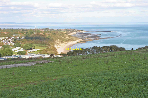 Photo 6"x4" Isle of Wight - Culver Down Hillway c2010
