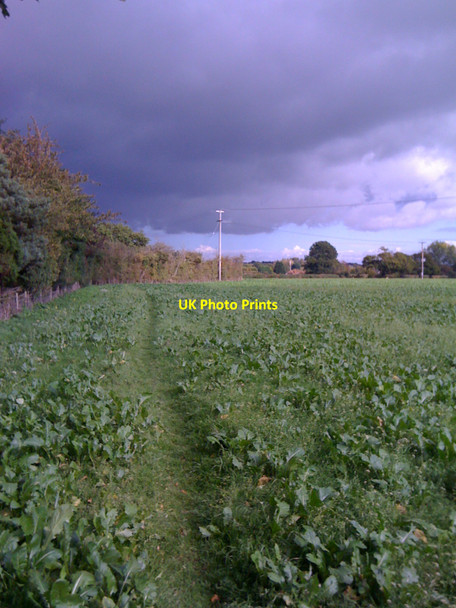 Photo 6"x4" Rainstorm approaching Hurst\/SU7973 c2010