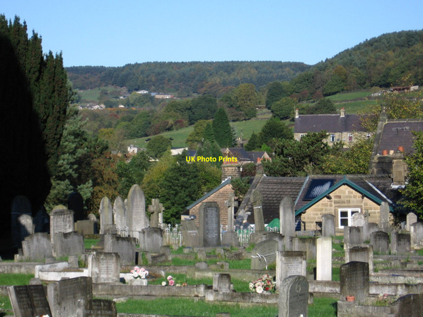 Photo 6"x4" Tansley - view to Lumsdale from churchyard Matlock c2010