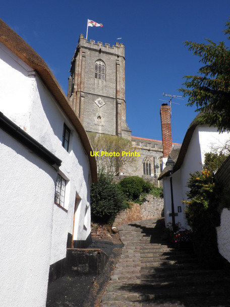 Photo 6"x4" Church Steps, Higher Town, Minehead Minehead c2010