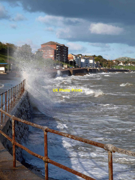 Photo 6"x4" Breaking waves at Colwyn Bay near the pier Colwyn Bay\/Bae Colwyn c2010