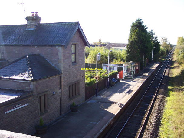 Photo 6"x4" Croston railway station from the Bretherton Road bridge Ulnes Walton\/SD5019 c2010