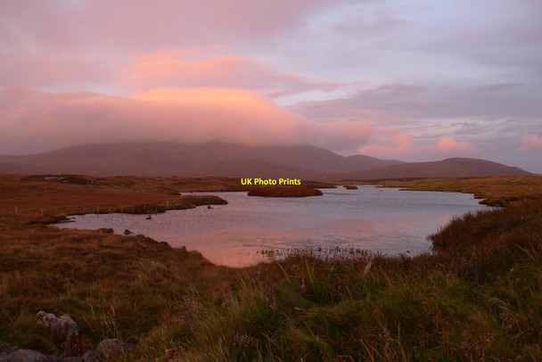 Photo 6"x4" Loch Moin Eouin at sunset Taobh a Deas Loch Aineort c2010