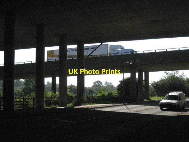 Photo 6"x4" M6 junction 3 westbound slip road Bedworth c2010