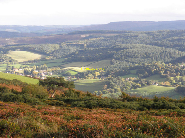 Photo 6"x4" View towards Bratton, from Bratton Ball Minehead c2010