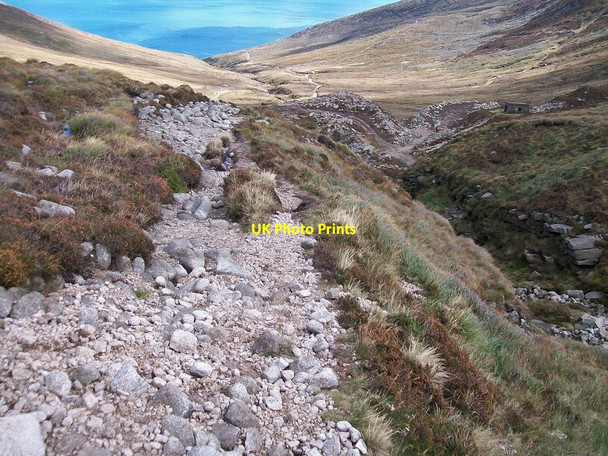 Photo 6"x4" The Brandy Path above Crannoge Quarry Newcastle\/J3732 c2010