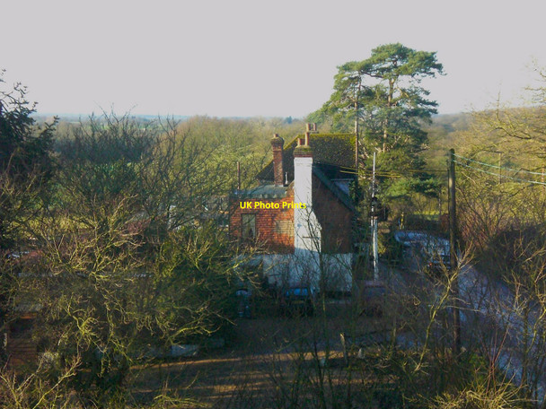 Photo 6"x4" The 'Royal Oak', seen from an attic window in Caterfield Lane Merle Common c2008